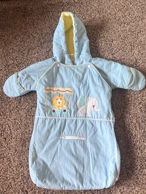 Vintage Snow Patrol Baby Snow Suit 0-12 months Circus Animals